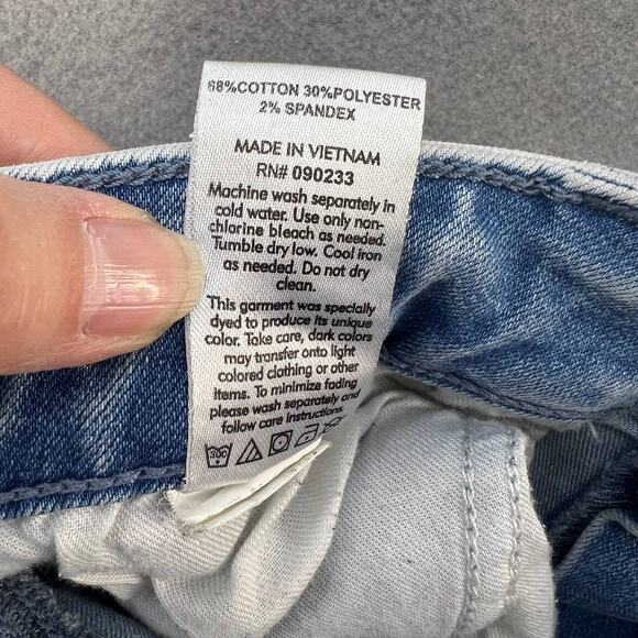 Pacsun Stacked Skinny Jeans Distressed Acid Wash Women's Size 30x32 - Picture 15 of 15